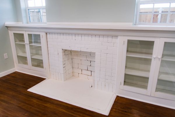 Fireplace Whitewashing